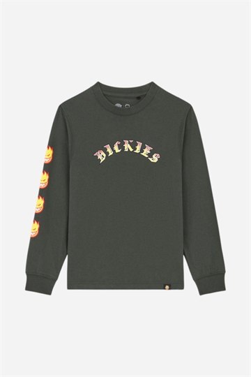 Dickies X Spitfire Junior LS Tee - Olive Green